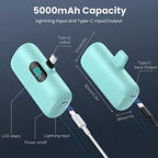 2 Pack]Portable Charger Power Bank for iPhone 17 (Pink+Green)