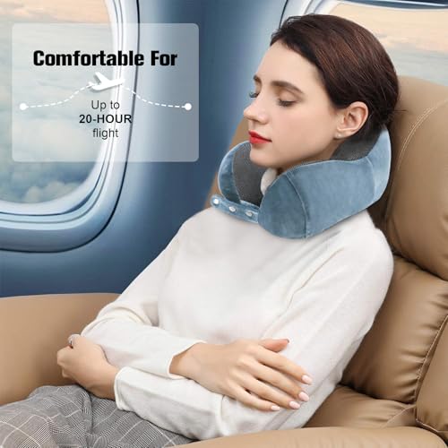 Neck Pillow for Traveling (Light Blue)