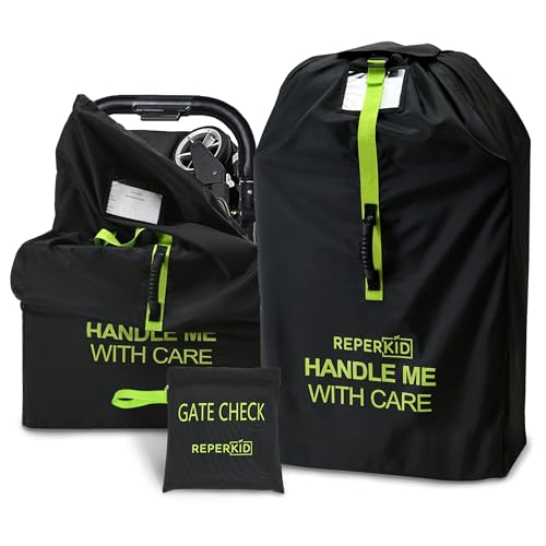 Stroller Bag for Airplane (Black and Green)