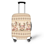 Carry On Luggage Cover Christmas Suitcase Cover (L(for 26-29 inch luggage) / Reindeer Snowflake)
