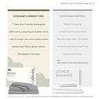 100% Egyptian Cotton Split King Sheets Sets for Adjustable Bed (Split King / 03 - Silver)