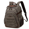 Travel Laptop Backpack 17.3 inch XL Computer Backpack for Men Waxed Canvas College Daypack Business Backpack Green (Green)