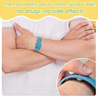 Motion Sickness Bracelets Wristband Sea Sickness for Adult Kids & Pregnant Women (C-02-black)