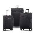 4 KIX 2.0 Softside Expandable Luggage with Spinners (3-Piece Set (Carry on/Medium/Large) / Black)
