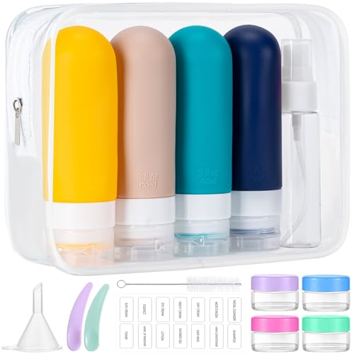 16 Pack Travel Bottles for Toiletries (16PCS/Blue)