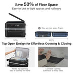 20 Inch Carry On Luggage with Cup Holder and USB Ports (Jet Black / Non-Expandable 20 Inch)