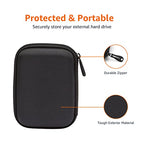 Portable External Hard Drive Carrying Case with Mesh Storage (1 Pack / External Hard Drive Case)