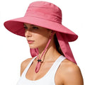 Sun Hats for Men Women (Rose Red)