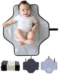 Baby Changing Pad Portable (Black Twill / Large)