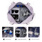 Large Duffle Bag For Travel Women Men TSA Approved Personal Item Work Bag (A19-purple-expandable / Large)