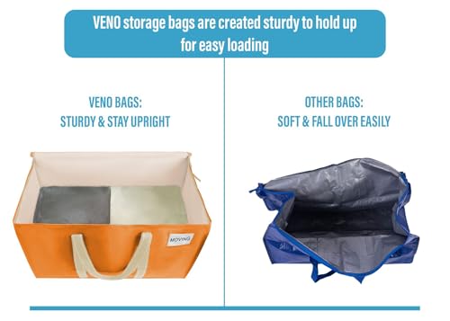 10 Pack Heavy Duty Moving Bags (10 Pack / Seasonal Autumn Orange)