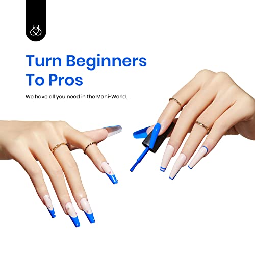 Beetles Blue Gel Nail Polish (D - Creme Blue | Electric Punk)