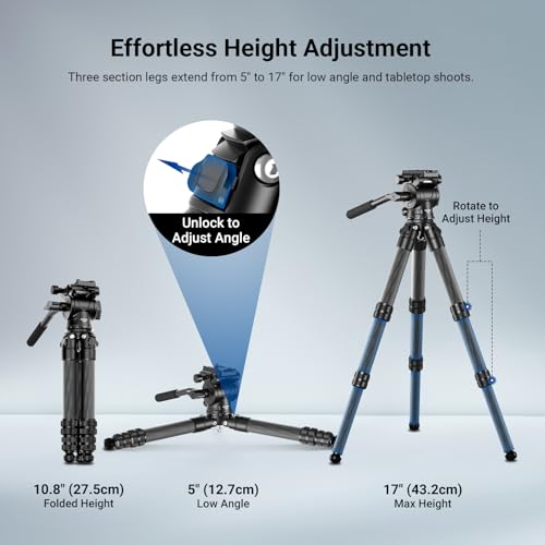 Carbon Fiber Desktop Mini Camera Tripod (TP10)