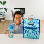 Insulated Lunch Bag for Kids (Confetti Blue)