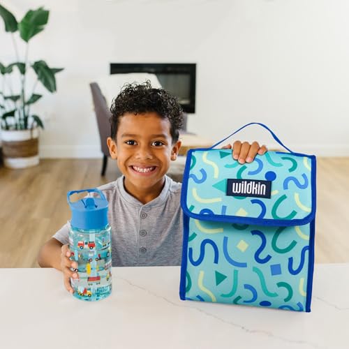 Insulated Lunch Bag for Kids (Confetti Blue)