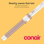 Curling Iron Double (White/Rose Gold / 1 Inch Wand (Pack of 1))