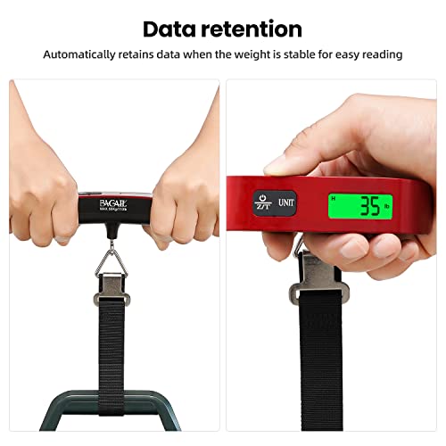 Digital Luggage Scale (Red)