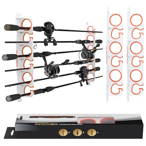 Horizontal Fishing Rod Holder (V6-1 Pack-White)