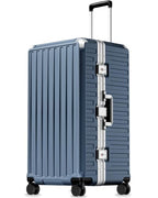 30 Inch Zipperless Large Checked Suitcase (Ocean Blue / 30 Inch)
