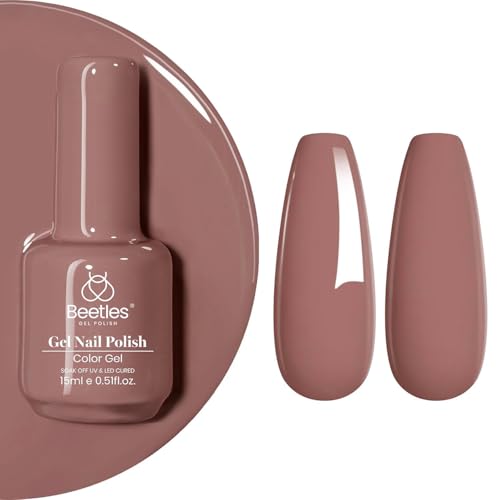 Beetles Mauve Gel Nail Polish (E - Creme Nude | Dusty Rose)