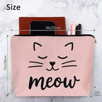 Cat Cute Cosmetic Bags For Women (9 x 7.1 inch / Cat Cute)
