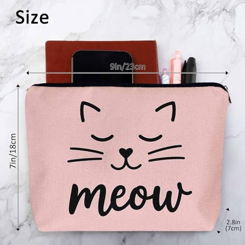 Cat Cute Cosmetic Bags For Women (9 x 7.1 inch / Cat Cute)