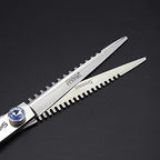 Purple Professional Hairdressing Scissors Hairdresser Hairstylist Cutting Hair & Thinning Hairdressing Scissor (7-inch 2pc-b)