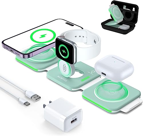 3 in 1 Charging Station for Apple (GREEN)