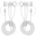 2Pack Travel Essentials for Apple Watch Charger (White / 2pack-4ft)