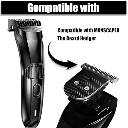 Premium Stainless Steel T Blade Replacement for MANSCAPED The Beard Hedger (Black-1)