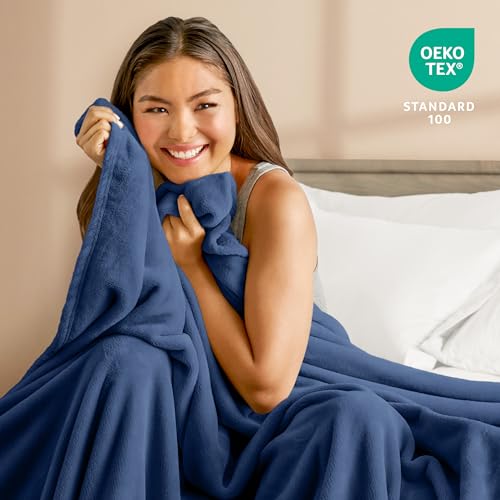 Fleece Blanket Luxury Microplush (Throw XL / 06 - Dark Blue)