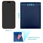 Deluxe Personalized Monogrammed Navy RFID Leather Passport Wallet (Navy / Deluxe)