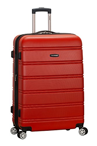 Melbourne Hardside Expandable Spinner Wheel Luggage (Red / Checked Large 28")