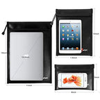 Fireproof Waterproof Money Document Bag (Black)
