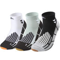 Compression Ankle Running Socks (6-9 / A-white Gray Black)