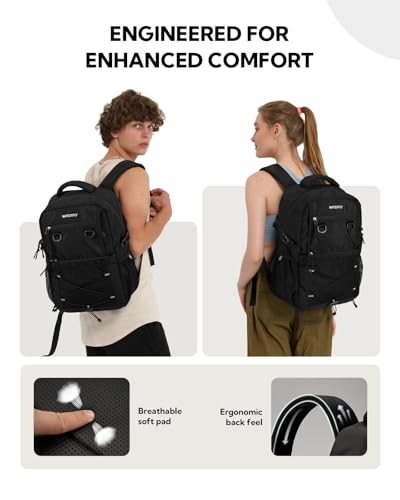Travel Hiking Casual Backpack (Black)