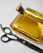2-in-1 T-Shaper Trimmer & Crunch Foil Shaver | STF602 Electric Razor & ST5200 Beard Trimmer Barber Haircut Kit | Gold (Gold Chrome)