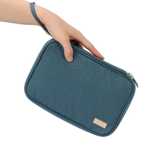 Travel Cord Organizer Case (Large / Lake-Blue)