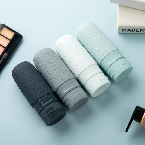 Travel Bottles for Toiletries (Grey / 2 Ounces)