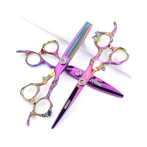 Purple Professional Hairdressing Scissors (6-inch 3pc)