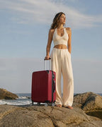 Luggage Lightweight and Durable Hardshell (wine wind new / M(24in))