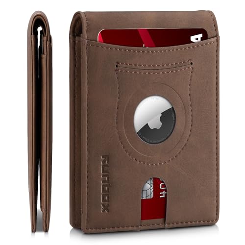 AirTag Wallet (Bicolor Crazy Horse Coffee)
