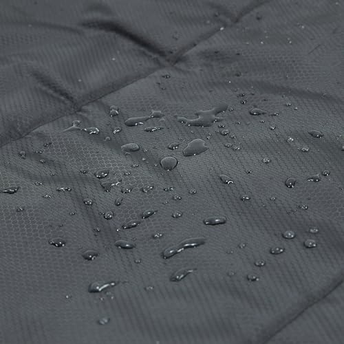 Zero Degree Sleeping Bag for Adults 100% Cotton Flannel Tall and Big (0F-84" x 40" Right Zip / Black)