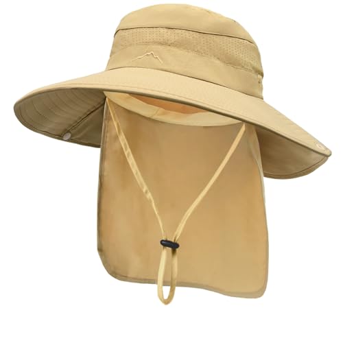 Sun Hats for Men Women (Khaki)