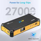 Portable Power Bank with AC Outlet (P100 Yellow)