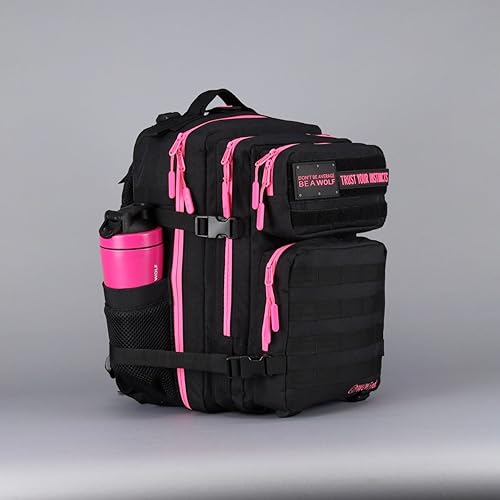 35L Tactical Backpack (Black Neon Pink)