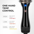 One Step Hair Dryer Brush and Styler Volumizer (Black / 2.3" Oval Barrel)