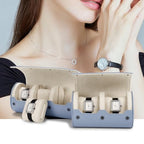 2 Slot Leather Watch Organizer Case Light Blue (Sky Blue / 2-Slot)