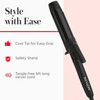 SmoothStay 1.5" Coconut Oil Infused Curling Iron (Black / 1-1/2 Inch CURLING IRON)