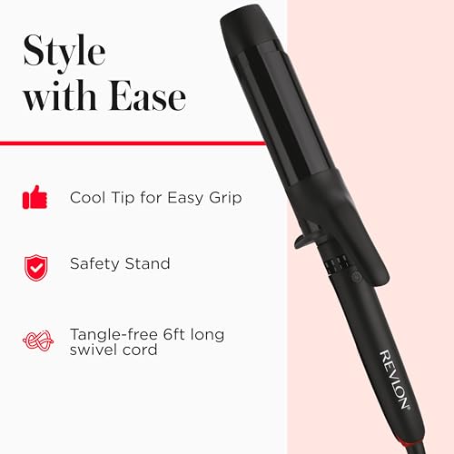 SmoothStay 1.5" Coconut Oil Infused Curling Iron (Black / 1-1/2 Inch CURLING IRON)